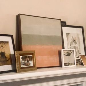 Large West Elm Abstract Ombre Wall Art
